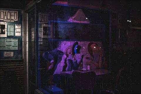 Песня поздней ночью у бара