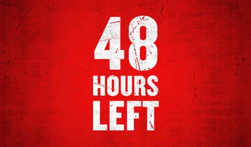 3 Hours left. 48 Hours логотип. 48 Hour красный. 48 Hours CBS.