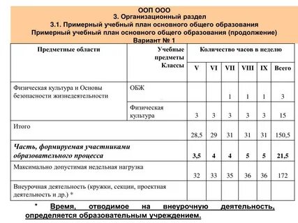 Воспитательный план 5 9 класс