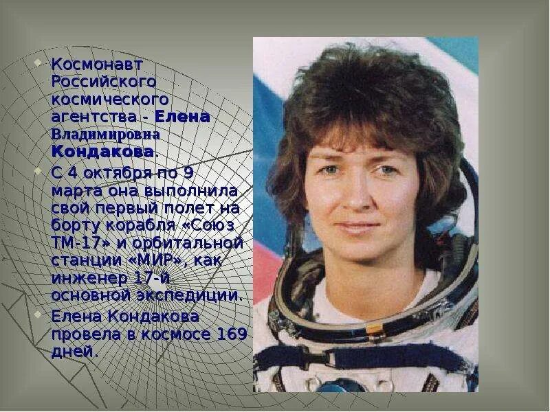 Имя 1 женщины космонавта