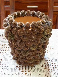 Корзиночка из шишек