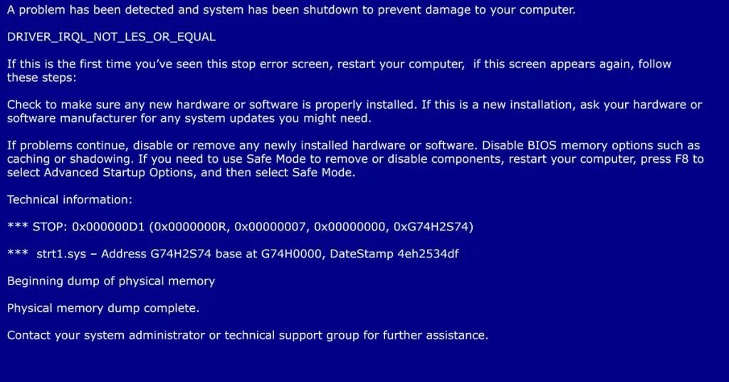 Driver irql