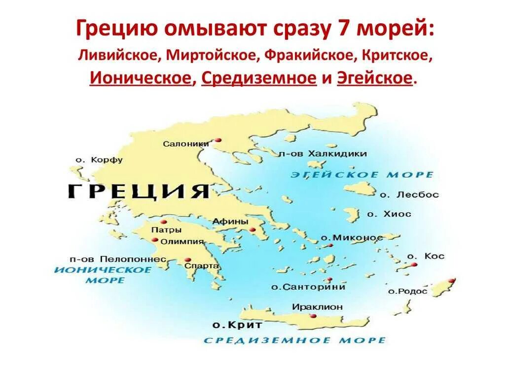 Где море в греции
