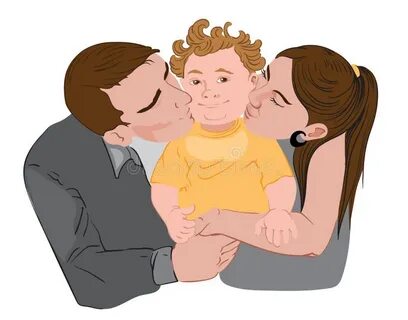Мама папа поцелуется