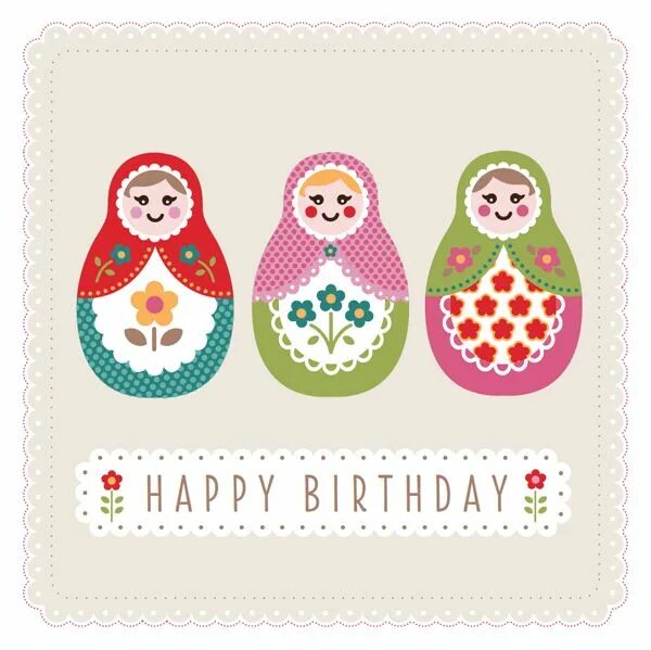 Матрешка открытка. Happy birthday colleague. Happy birthday colleague man. Happy birthday from all of us. Birthday card.