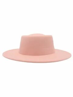 Шляпа Канотье фетровая с выпуклым верхом FIBBI 162382095 купить в интернет-магаз