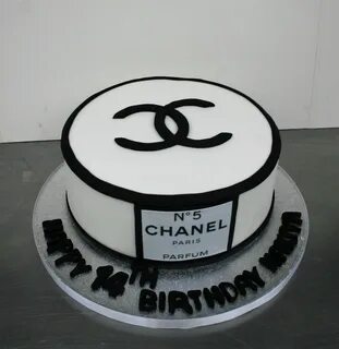 Simple chanel birthday cake