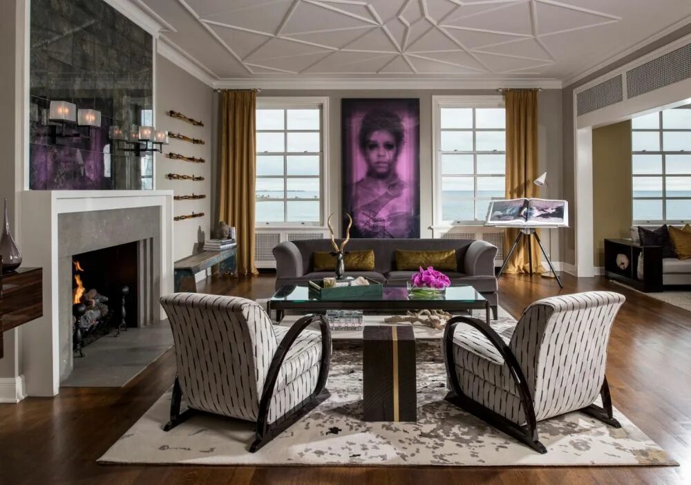Какой стиль в интерьере сейчас mary carol garrity Google Search Vintage living room design, Blue and white li