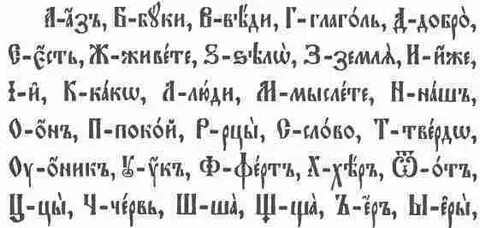 Дореволюционная азбука