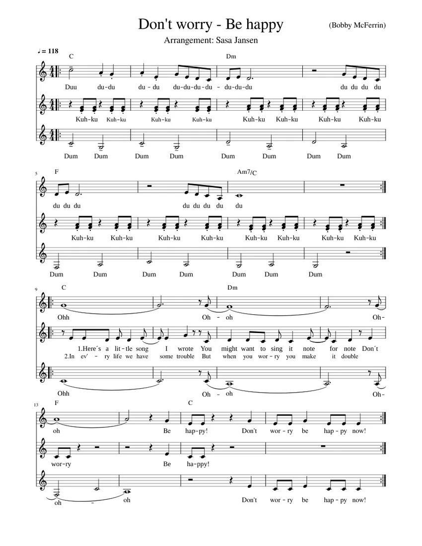 Don’t worry, be happy бобби макферрин текст.