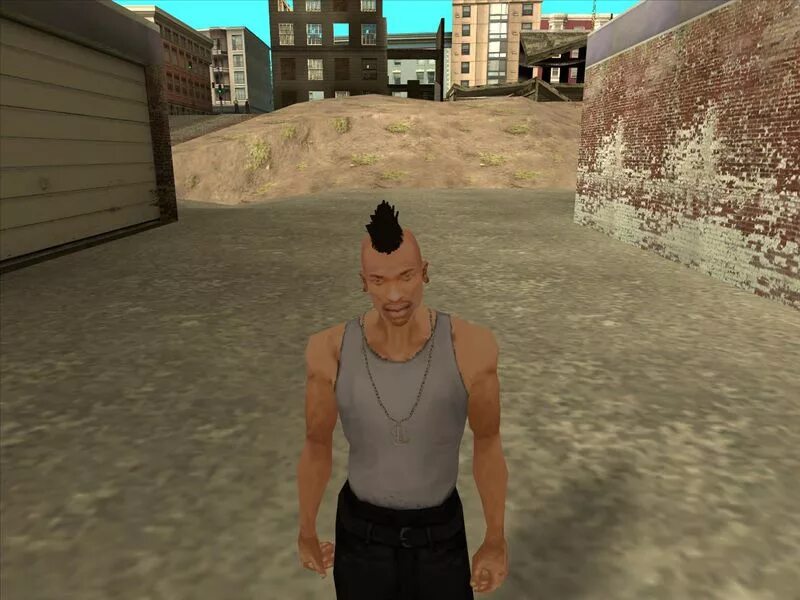 Мод на первое лицо гта сан андреас. GTA sa белый Сиджей. GTA San Andreas белый CJ. Сан-андреас мод белый си Джей.