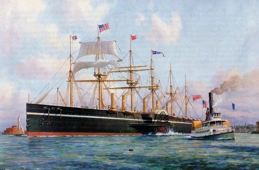 Грейт Истерн пароход. Грейт Истерн корабль. Британский пароход Грейт Истерн. Великий Восток корабль Брюнель.