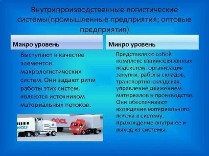 Оптимизация производственной логистики