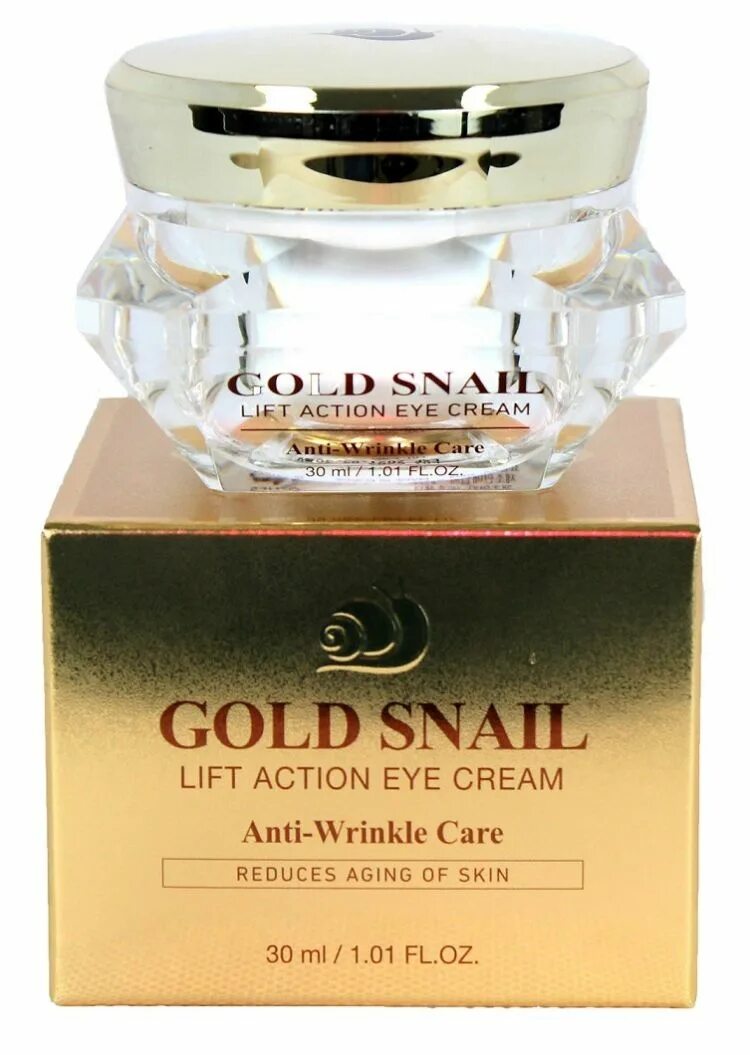 Gold Snail Lift Action Eye Cream. SNP крем для глаз с золотом Корея. Gold Snail Golden Anti-Wrinkle. Gold & Snail на глазах.