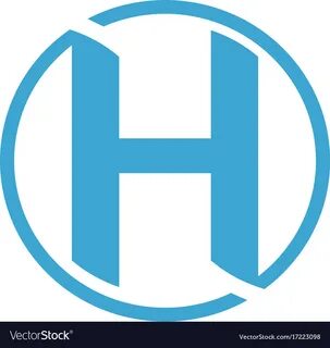 Letter h logo icon design sign Royalty Free Vector Image 