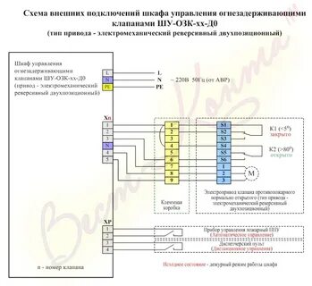 Сп4 220 подключение клапанов
