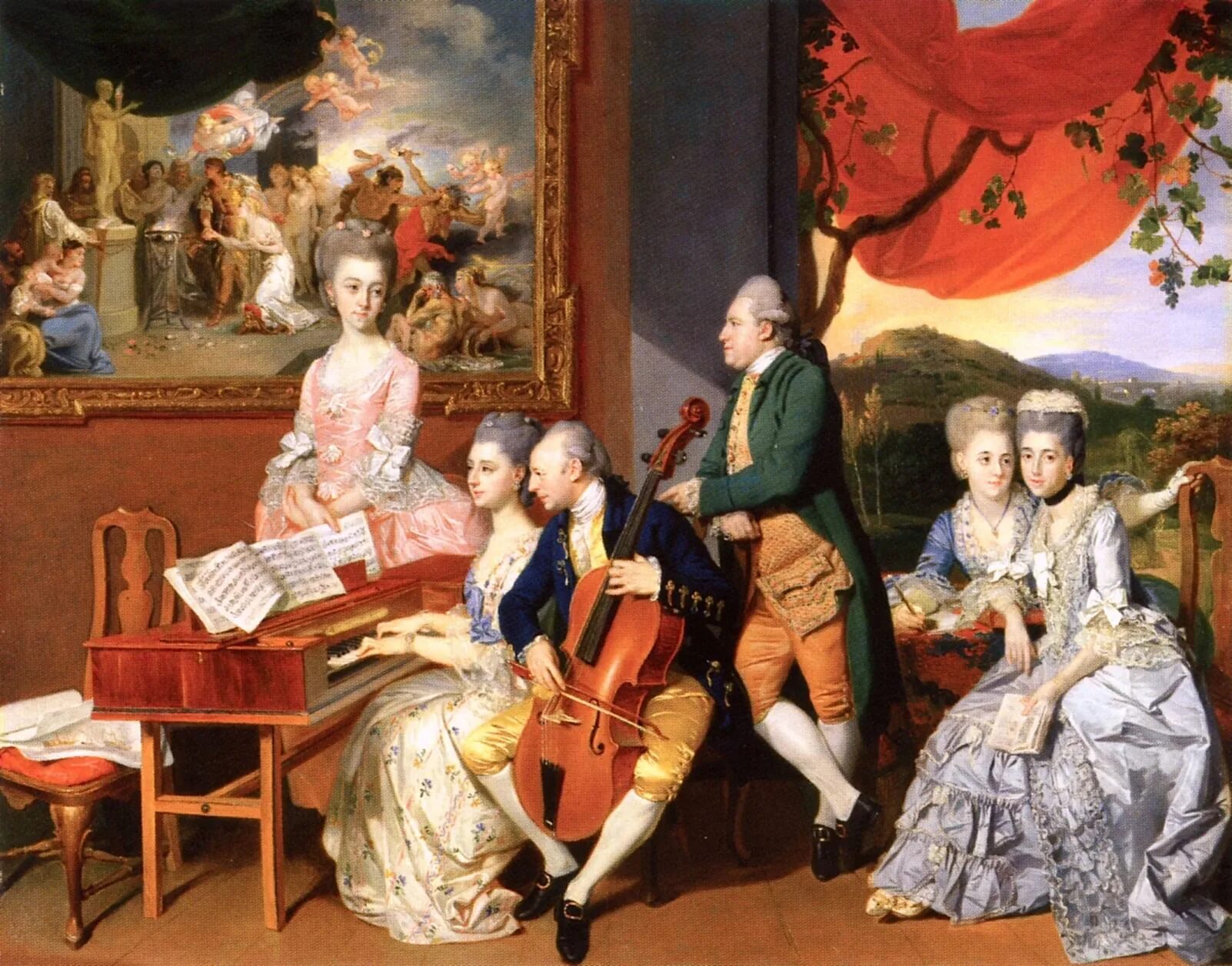 Камерное вокальное творчество. Иоганн Цоффани 1733-1810. Johann Joseph Zoffany. Иоганн Цоффани the Gore Family. Johan Joseph Zoffany (1733-1810) автопортрет.