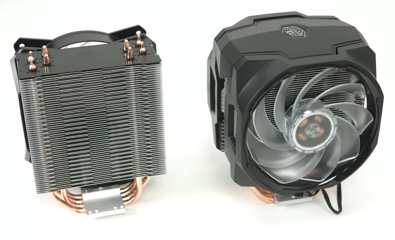 Как снять башенный кулер. Cooler Master MASTERAIR ma610p. Cooler MASTERAIR ma410p.. Башенный кулер Cooler Master с 2 вентиляторами. Cooler Master ma610p в корпусе.