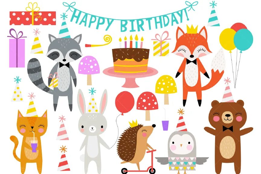 Звери на дне рождении. Постер с животными на др. Животные день рождения вектор. Вечеринка животные. Animal Party день рождения.