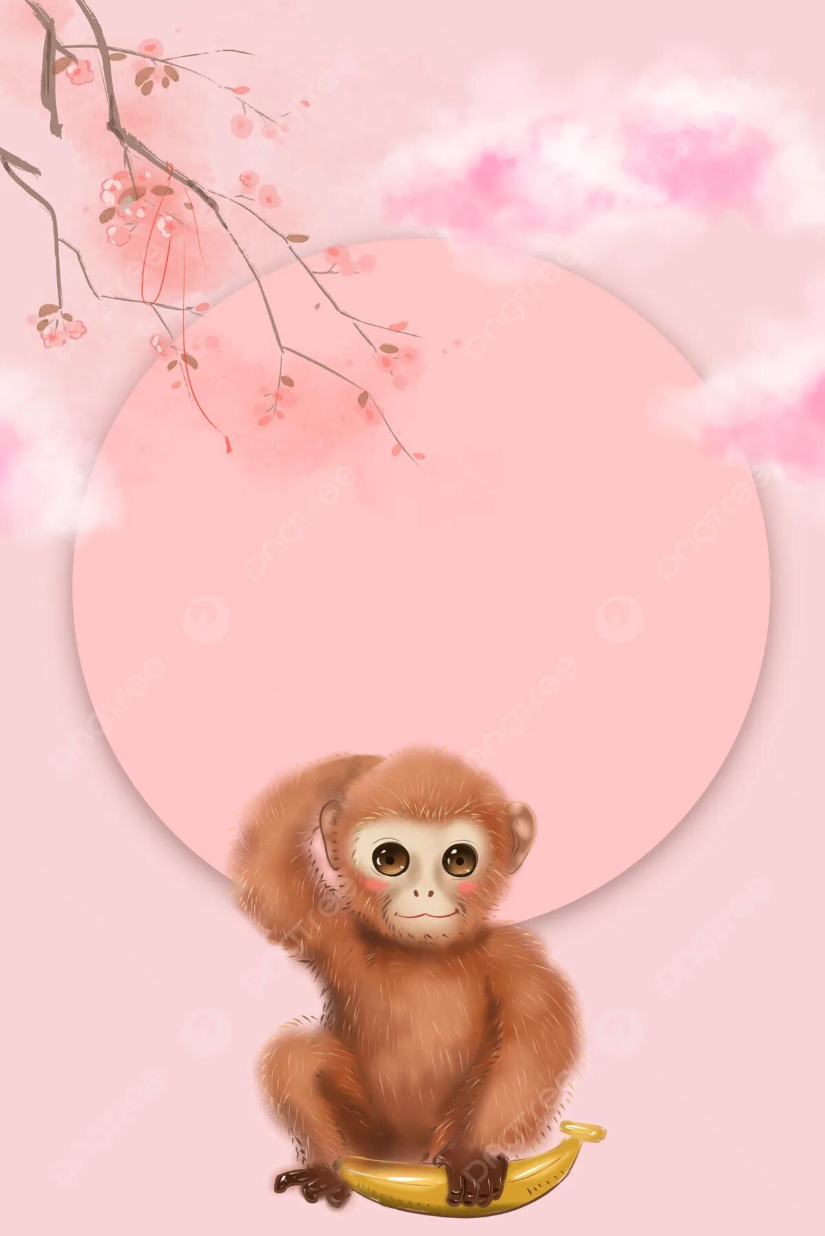 Розовая обезьяна. Обезьяны на розовом фоне. Мартышка в розовом. Фон плаката обезьянка.