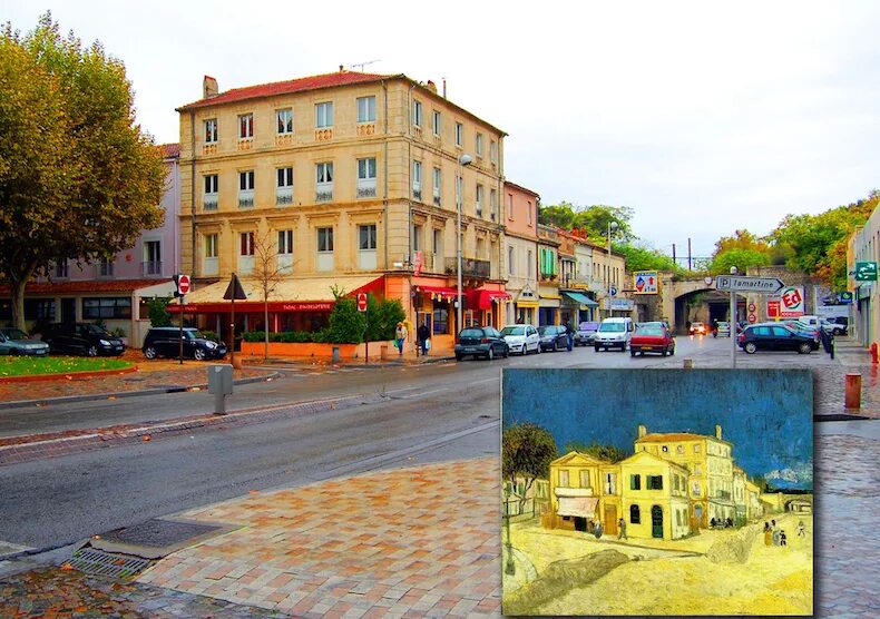 цвета домов. дом винсента ван гога. где находится желтый дом. арль франция желтый дом. где находится желтый дом.