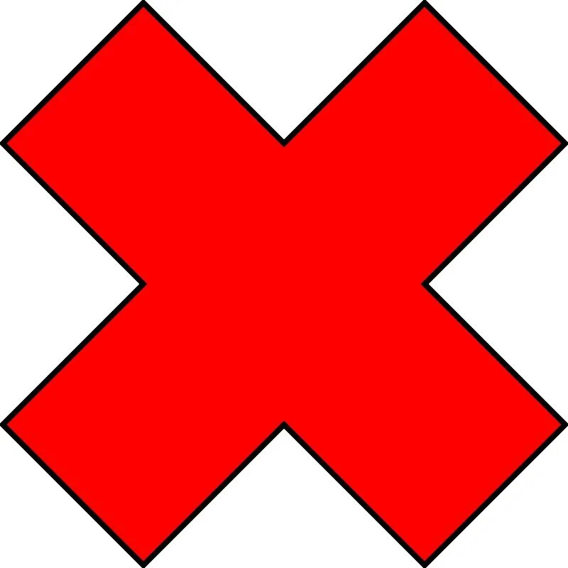 Символ некорректного символа. Красный крестик. Красный. Знак крест. Крестик без фона.