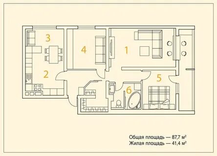 Постройте графическую модель вашей квартиры