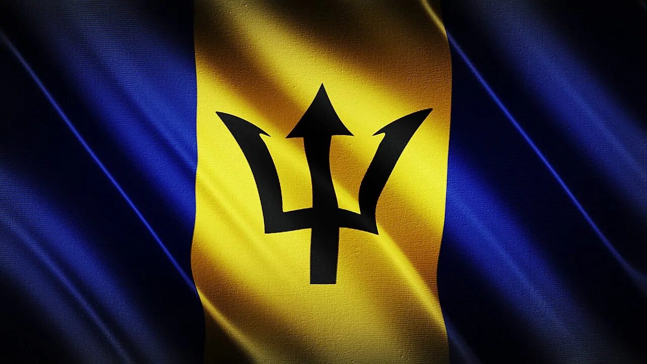 Флаг Барбадоса. Флаг оф бэрбэдос. Барбадос флаг фото. Трезубец Барбадос. Барбадос флаг