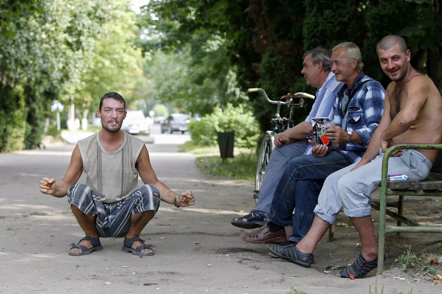 Русский мужик е бабу