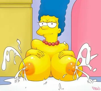 Marge Simpson Hand On Breast Big Breast Tits Nipples Solo Milf Milk.