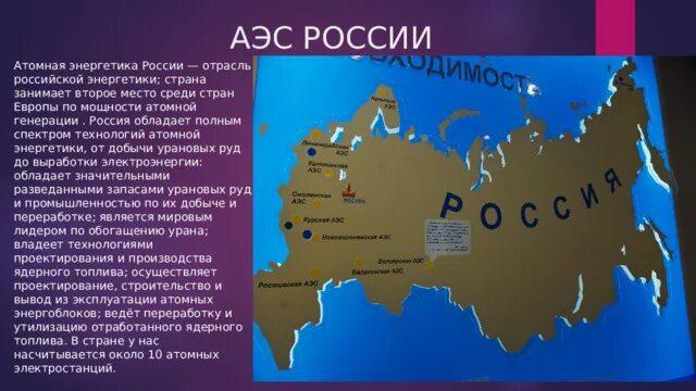 Эксплуатация аэс в россии