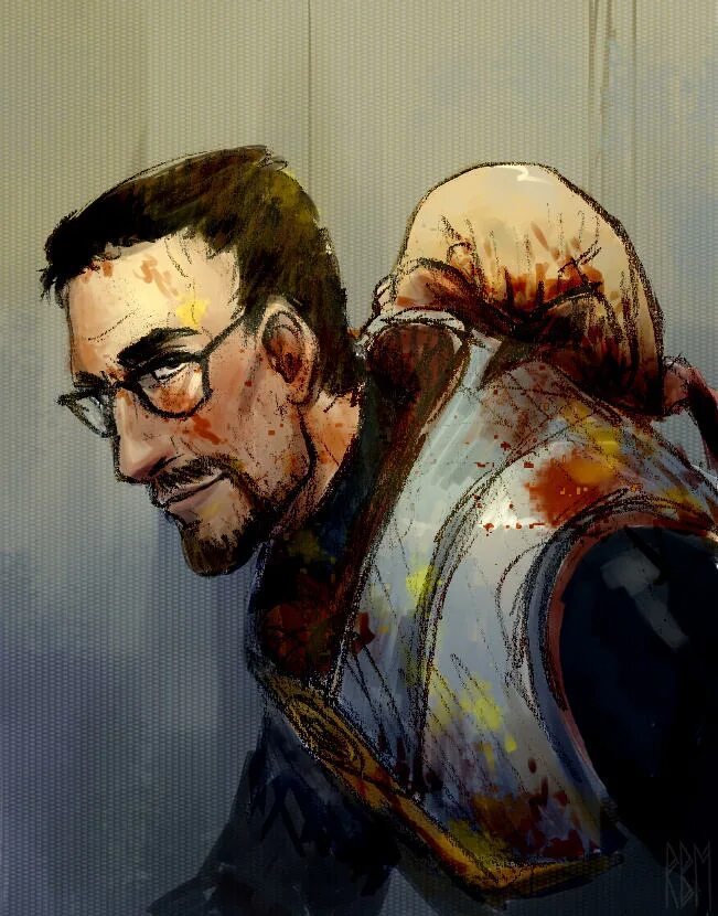 Half life art. Half Life 2 Gordon Freeman.