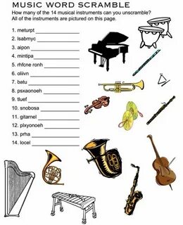 Instruments worksheet
