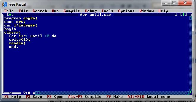 Run cpp. Borland Pascal 3.0. Borland Turbo Pascal.