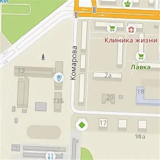 Карта новотроицка с улицами