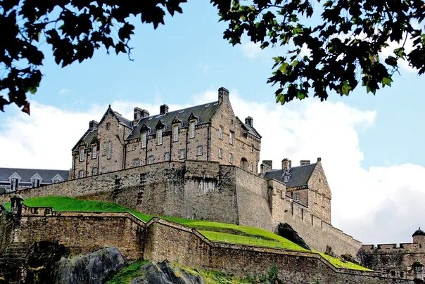 Edinburgh Castle is an historic fortress which dominates the skyline of the city