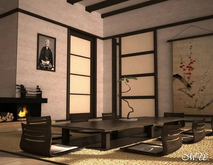 Интерьер японской гостиной Yamanaka Guest house, жильё посуточно, Япония, Киото, 297-1 Higashishinmei-cho,