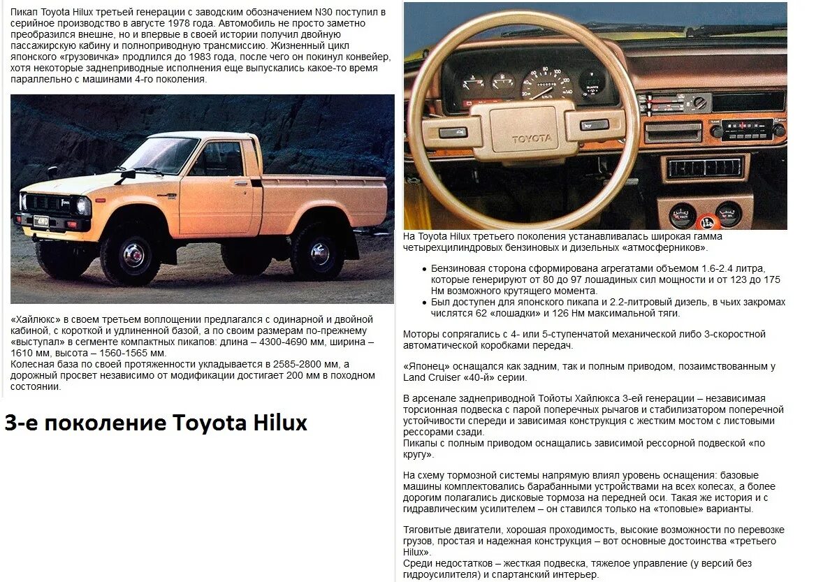 Toyota Hilux 1 поколение. Toyota Hilux 1978 года. Toyota Helix дизель хпрактеристики. Тойота Хайлюкс технические характеристики. Пикап вес