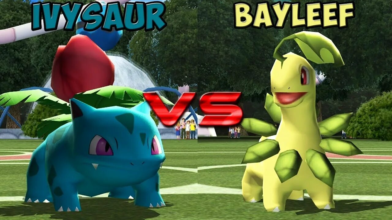 Pokemon Battle. Bayleef furry. Pokémon battle revolution