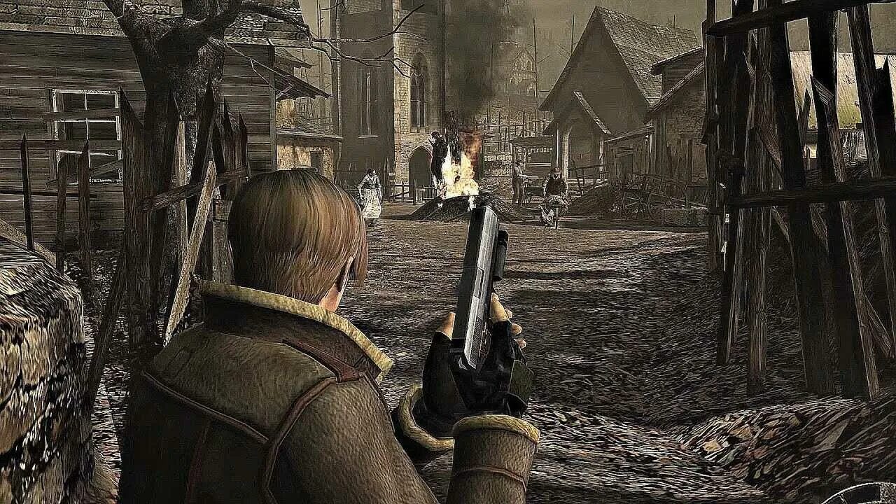 Resident village отзывы. Htpbltyn BDTK 4 деревня. Resident Evil 8 Village геймплей. Resident Evil 4 Remake деревня. Resident Evil Village геймплей.