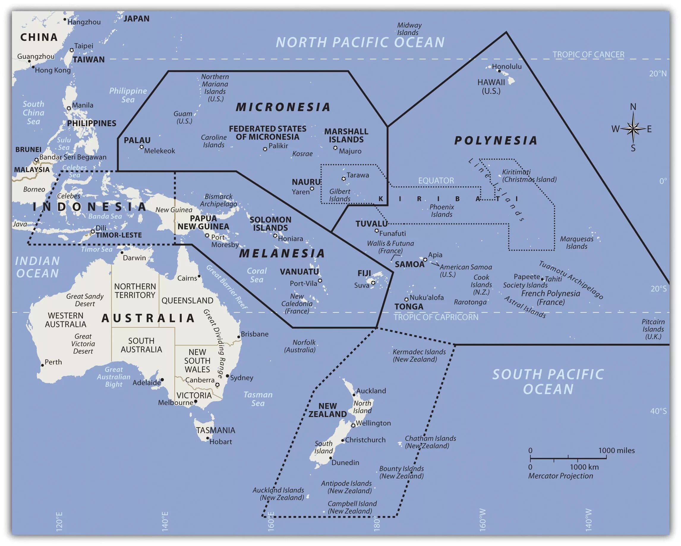 Австралия Меланезия Полинезия Микронезия. Государства Океании Меланезия. Карта Океании Меланезия Полинезия Микронезия. Границы Океании (Меланезия, Микронезия, Полинезия).
