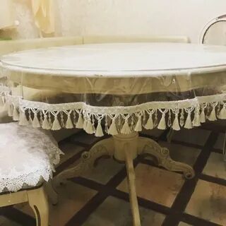 Скатерть на стол силиконовые с кружевом