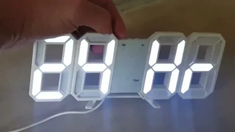Настроить электронные зеркальные китайские часы