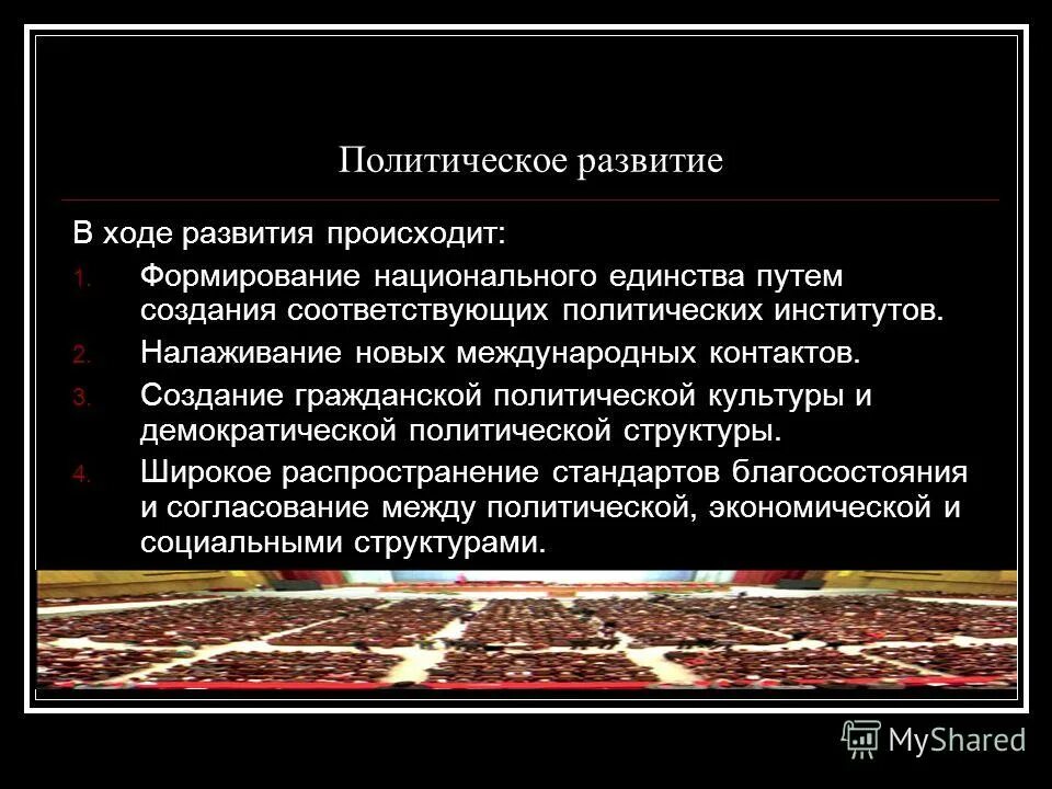 Типами политического развития является