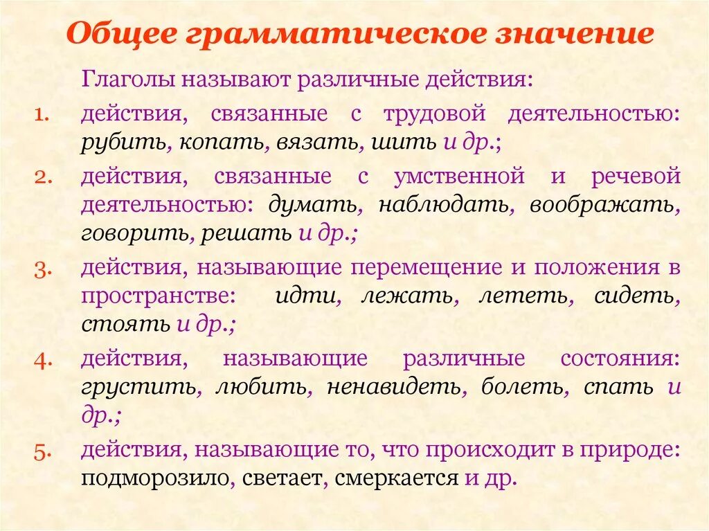 Грамматические признаки глагола жить. Общее грамматическое значение глагола. Основное грамматическое значение глагола. Общее граммотичемкое знач. Одинаковое грамматическое значение.