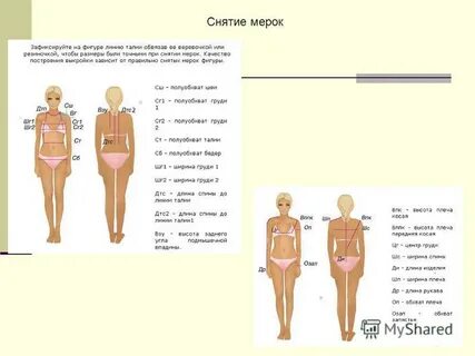 Какие мерки нужно снять