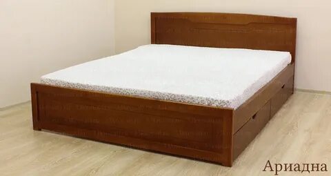 Двуспальная кровать дерева ящиками