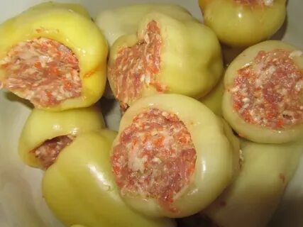 Перцы с фаршем на заморозку
