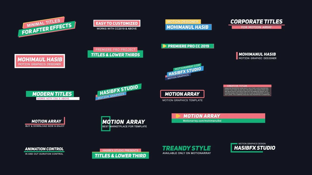 Motion title. Minimal titles. title motion design. motion titles. lower third.