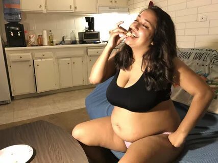 Girl belly stuffing videos
